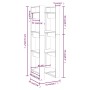 Gray pine wood shelving/space divider 41x35x125 cm by vidaXL, Bookcases and shelves - Ref: Foro24-813866, Price: 45,73 €, Dis...