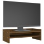 Monitorständer für Massivholzmonitor honigbraun Kiefer 50x24x16 cm von vidaXL, Computersockel und -erhöhungen - Ref: Foro24-8...