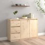 Solid pine wood sideboard 111x34x75 cm by vidaXL, Sideboards - Ref: Foro24-813804, Price: 138,24 €, Discount: %