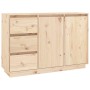 Aparador de madera maciza de pino 111x34x75 cm de vidaXL, Aparadores - Ref: Foro24-813804, Precio: 138,24 €, Descuento: %