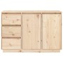 Aparador de madera maciza de pino 111x34x75 cm de vidaXL, Aparadores - Ref: Foro24-813804, Precio: 138,24 €, Descuento: %