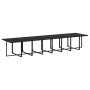 Set de comedor jardín 21 pzas con cojines ratán sintético negro de vidaXL, Conjuntos de jardín - Ref: Foro24-3095669, Precio:...