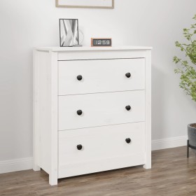 Solid white pine wood sideboard 70x35x80 cm by vidaXL, Sideboards - Ref: Foro24-813735, Price: 110,53 €, Discount: %