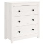 Solid white pine wood sideboard 70x35x80 cm by vidaXL, Sideboards - Ref: Foro24-813735, Price: 115,17 €, Discount: %