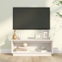 Mueble de TV de madera maciza de pino blanco 90x35x35 cm de vidaXL, Muebles TV - Ref: Foro24-813830, Precio: 42,68 €, Descuen...