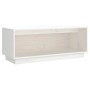 Mueble de TV de madera maciza de pino blanco 90x35x35 cm de vidaXL, Muebles TV - Ref: Foro24-813830, Precio: 42,70 €, Descuen...