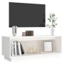 Solid white pine wood TV cabinet 90x35x35 cm by vidaXL, TV Furniture - Ref: Foro24-813830, Price: 42,68 €, Discount: %