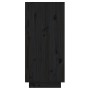 Mesa consola de madera maciza de pino negro 60x34x75 cm de vidaXL, Aparadores - Ref: Foro24-813838, Precio: 60,51 €, Descuent...