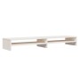 Solid white pine wood monitor stand 100x24x13 cm by vidaXL, TV Furniture - Ref: Foro24-813920, Price: 32,50 €, Discount: %