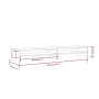 Soporte de monitor madera maciza de pino blanco 100x24x13 cm de vidaXL, Muebles TV - Ref: Foro24-813920, Precio: 32,50 €, Des...