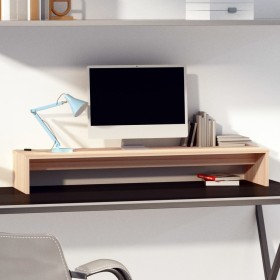 Solid pine wood monitor stand 100x27x15 cm by vidaXL, TV Furniture - Ref: Foro24-813929, Price: 30,38 €, Discount: %