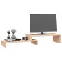 Soporte para monitor madera maciza de pino (52-101)x22x14 cm de vidaXL, Bases y elevadores para ordenadores - Ref: Foro24-814...