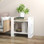 Shelf / room divider made of white pine wood 60x35x57 cm by vidaXL, Bookcases and shelves - Ref: Foro24-813875, Price: 37,46 ...