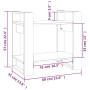 Shelf / room divider made of white pine wood 60x35x57 cm by vidaXL, Bookcases and shelves - Ref: Foro24-813875, Price: 37,46 ...