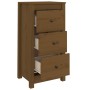 Aparadores 2 uds madera maciza de pino marrón miel 40x35x80 cm de vidaXL, Aparadores - Ref: Foro24-813746, Precio: 100,22 €, ...