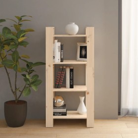 Estantería/divisor de espacios madera maciza 60x35x125 cm de vidaXL, Librerías y estanterías - Ref: Foro24-813884, Precio: 42...