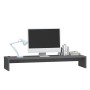 Monitor stand solid gray pine wood 100x27x15 cm by vidaXL, TV Furniture - Ref: Foro24-813931, Price: 33,99 €, Discount: %