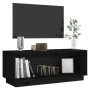 Mueble de TV de madera maciza de pino negro 90x35x35 cm de vidaXL, Muebles TV - Ref: Foro24-813833, Precio: 49,03 €, Descuent...