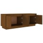 Mueble de TV madera maciza de pino marrón miel 110x34x40 cm de vidaXL, Muebles TV - Ref: Foro24-813852, Precio: 74,34 €, Desc...