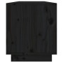 Mueble de TV de madera maciza de pino negro 110,5x34x40 cm de vidaXL, Muebles TV - Ref: Foro24-813848, Precio: 76,85 €, Descu...