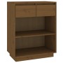 Mesa consola de madera maciza de pino marrón miel 60x34x75 cm de vidaXL, Aparadores - Ref: Foro24-813837, Precio: 64,20 €, De...