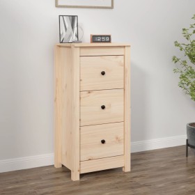 Solid pine wood sideboard 40x35x80 cm by vidaXL, Sideboards - Ref: Foro24-813739, Price: 74,64 €, Discount: %