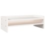 Soporte para monitor madera maciza de pino blanco 50x24x16 cm de vidaXL, Bases y elevadores para ordenadores - Ref: Foro24-81...