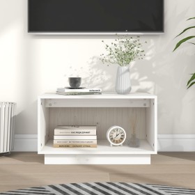 Mueble de TV de madera maciza de pino blanco 60x35x35 cm de vidaXL, Muebles TV - Ref: Foro24-813825, Precio: 29,46 €, Descuen...