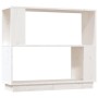 Estantería/divisor de espacios madera de pino blanco 80x25x70cm de vidaXL, Librerías y estanterías - Ref: Foro24-814050, Prec...