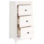 Solid white pine wood sideboard 40x35x80 cm by vidaXL, Sideboards - Ref: Foro24-813741, Price: 77,08 €, Discount: %