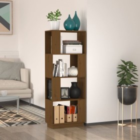 Honey brown pine wood shelf/space divider 51x25x132cm by vidaXL, Bookcases and shelves - Ref: Foro24-814042, Price: 57,26 €, ...