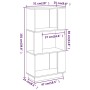 Honey brown pine wood shelf/space divider 51x25x101cm by vidaXL, Bookcases and shelves - Ref: Foro24-814037, Price: 35,43 €, ...