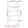 Shelf / room divider made of white pine wood 80x25x163.5cm by vidaXL, Bookcases and shelves - Ref: Foro24-814065, Price: 100,...