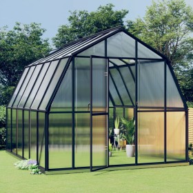 Greenhouse with anthracite gray aluminum structure 9.53 m² by vidaXL, Greenhouses - Ref: Foro24-3098019, Price: 611,99 €, Dis...