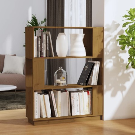 Honey brown pine wood shelf/divider 80x25x101 cm by vidaXL, Bookcases and shelves - Ref: Foro24-814057, Price: 46,99 €, Disco...