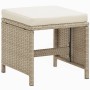 Set comedor de jardín 9 pzas con cojines ratán sintético beige de vidaXL, Conjuntos de jardín - Ref: Foro24-3095529, Precio: ...