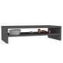 Soporte de monitor madera maciza de pino gris 50x24x13 cm de vidaXL, Muebles TV - Ref: Foro24-813916, Precio: 27,99 €, Descue...