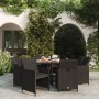 9-piece garden dining set with black synthetic rattan cushions. by vidaXL, Garden sets - Ref: Foro24-3095506, Price: 524,76 €...