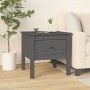 Side table 2 units solid pine wood gray 50x50x49 cm by vidaXL, Side tables - Ref: Foro24-813799, Price: 60,16 €, Discount: %