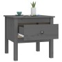 Side table 2 units solid pine wood gray 50x50x49 cm by vidaXL, Side tables - Ref: Foro24-813799, Price: 60,16 €, Discount: %