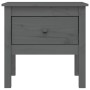 Side table 2 units solid pine wood gray 50x50x49 cm by vidaXL, Side tables - Ref: Foro24-813799, Price: 60,16 €, Discount: %