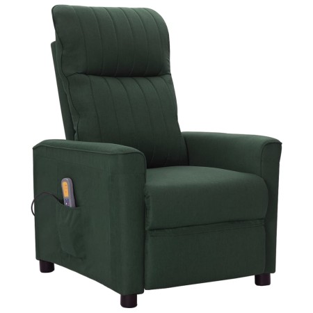 Sillón de masaje de tela verde oscuro de vidaXL, Sillones de masaje eléctricos - Ref: Foro24-342271, Precio: 214,07 €, Descue...