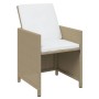 Set comedor de jardín 21 pzas con cojines ratán sintético beige de vidaXL, Conjuntos de jardín - Ref: Foro24-3095679, Precio:...