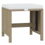 Set comedor de jardín 21 pzas con cojines ratán sintético beige de vidaXL, Conjuntos de jardín - Ref: Foro24-3095679, Precio:...