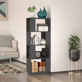 Gray pine wood shelf/space divider 51x25x132 cm by vidaXL, Bookcases and shelves - Ref: Foro24-814041, Price: 47,99 €, Discou...