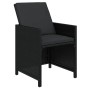 Set de muebles jardín 17 pzas con cojines ratán sintético negro de vidaXL, Conjuntos de jardín - Ref: Foro24-3095666, Precio:...