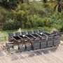 19-piece garden dining set with gray synthetic rattan cushions by vidaXL, Garden sets - Ref: Foro24-3095646, Price: 1,00 €, D...