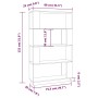 Honey brown pine wood shelf/divider 80x25x132 cm by vidaXL, Bookcases and shelves - Ref: Foro24-814062, Price: 83,79 €, Disco...