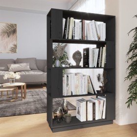 Gray pine wood shelf/space divider 80x25x132 cm by vidaXL, Bookcases and shelves - Ref: Foro24-814061, Price: 64,99 €, Discou...