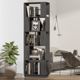 Shelf / space divider in gray pine wood 51x25x163.5 cm by vidaXL, Bookcases and shelves - Ref: Foro24-814046, Price: 61,99 €,...